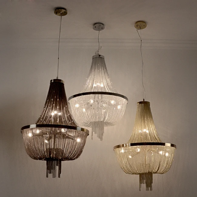 Бесплатная доставка современная люстра алюминиевая с кристаллами Морской поток