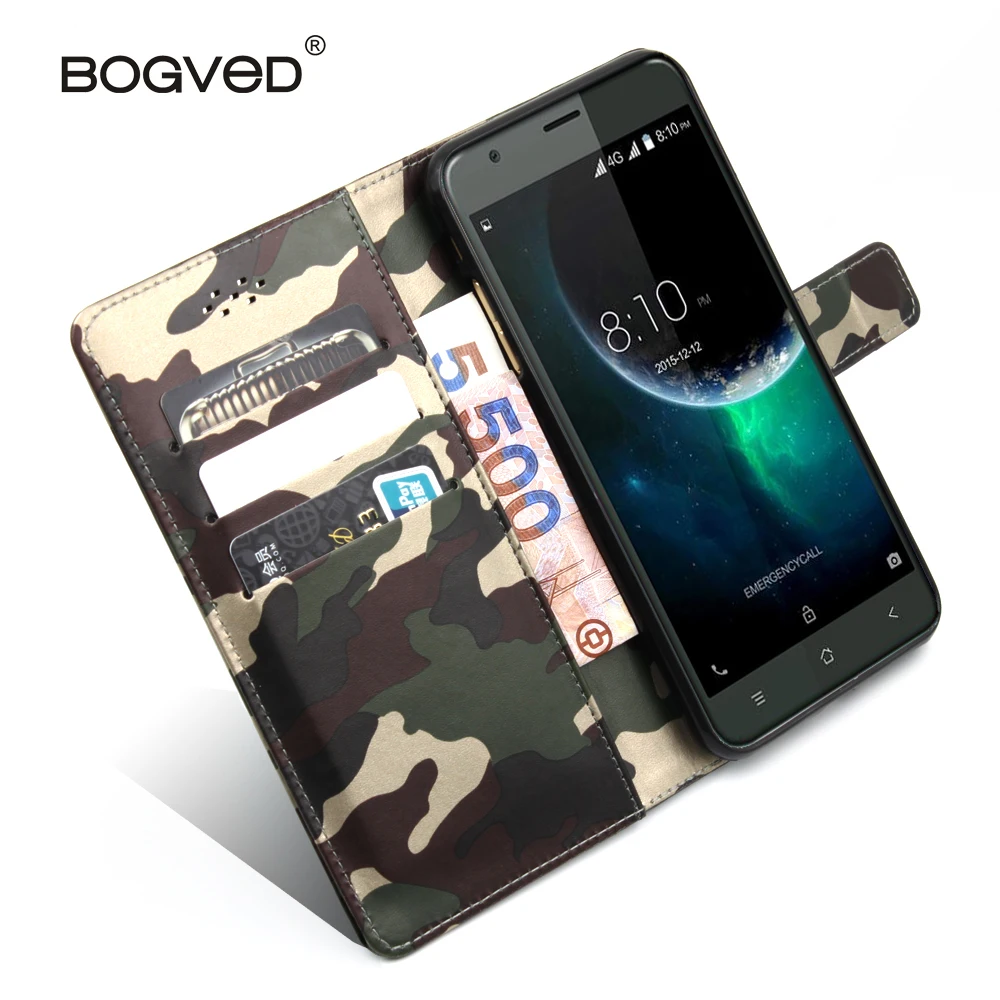 Для Blackview E7 чехол 5.5 ''Роскошные камуфляж Стенд Флип Бумажник кожаный телефона