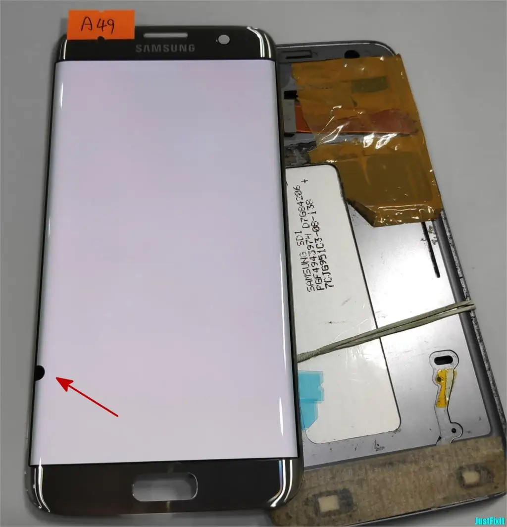Super AMOLED серебристый для samsung Galaxy S7 edge G935F G935A G935FD дефект ЖК-дисплей с сенсорным экраном дигитайзер 5,5''