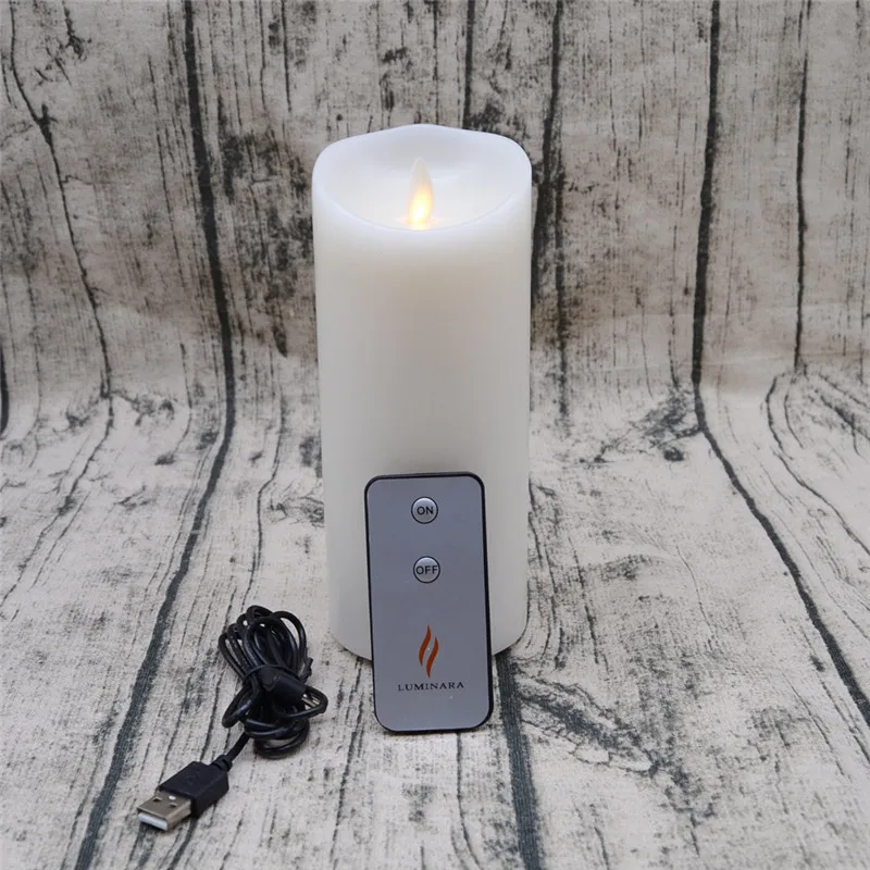 Шт. 3 светодио дный шт. Перезаряжаемые LED Беспламенного Свеча Свет дистанционное