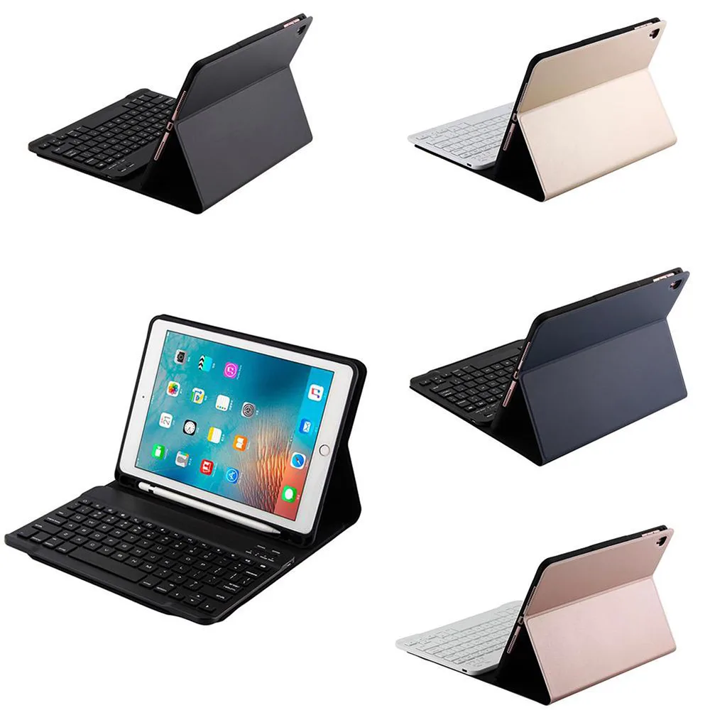 Чехол с беспроводной клавиатурой и Bluetooth для IPad 9 7 держателем карандашей умные