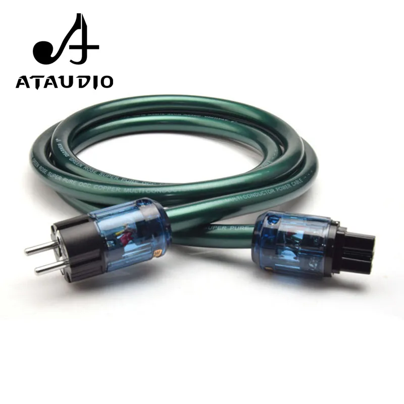 ATAUDIO кабель питания Hi Fi высокочистый OCC шнур с фотоэлементом|Кабели VGA| |