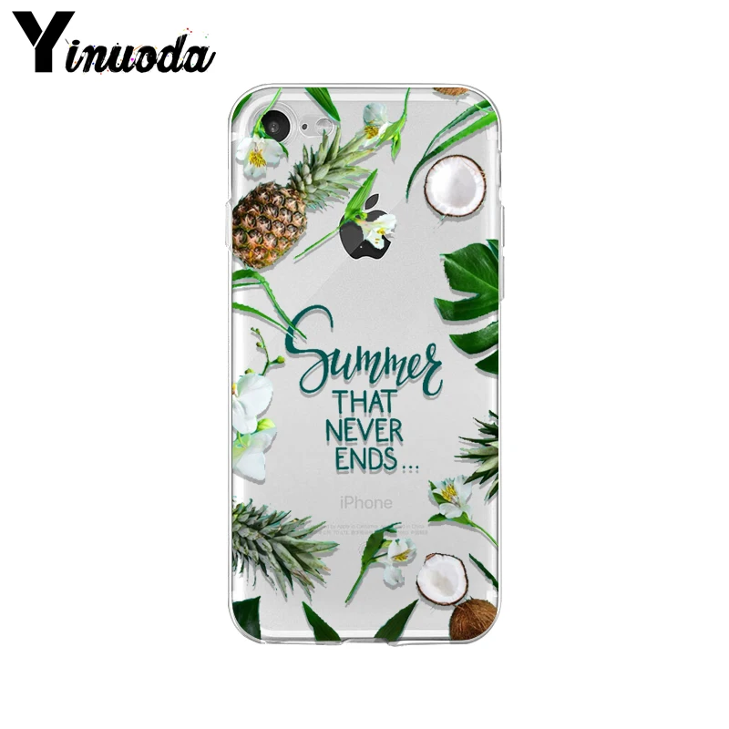 Yinuoda Hello cool summer Мягкий силиконовый чехол для телефона аксессуары Apple iPhone 8 7 6 6S Plus X XS