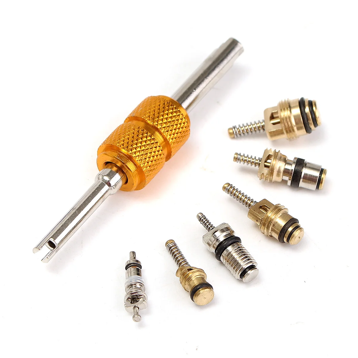 50Pcs Auto Car Air Conditioning Valve Core+1Pcs Remover Repair Tool for R134A Toyota Honda BMW A/C Core | Автомобили и мотоциклы