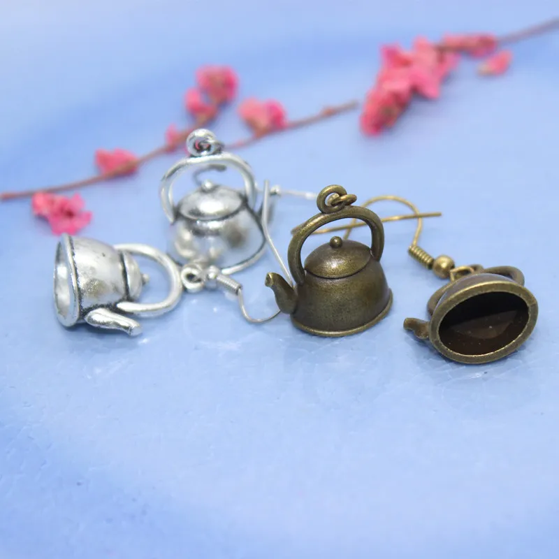 Женские серьги в форме чайника 1 пара|Серьги-подвески| |