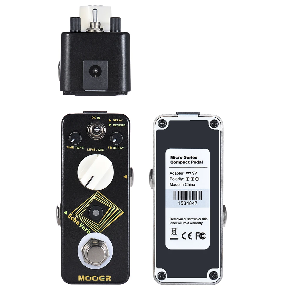 MOOER ecoverb цифровая педаль для гитарного эффекта с задержкой реверберации