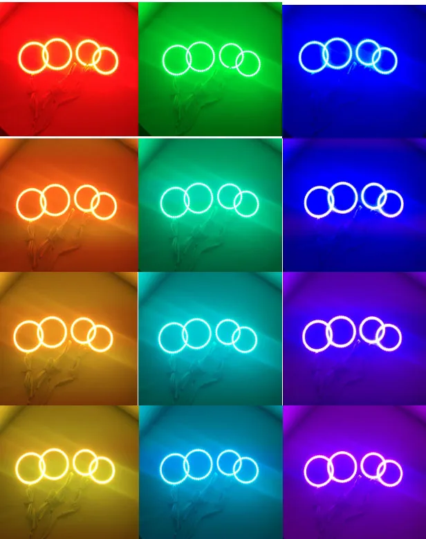 Для Kia Sorento R 2009 2010 2011 2012 RGB светодиодный фар колец halo ангел демон глаза с пульта