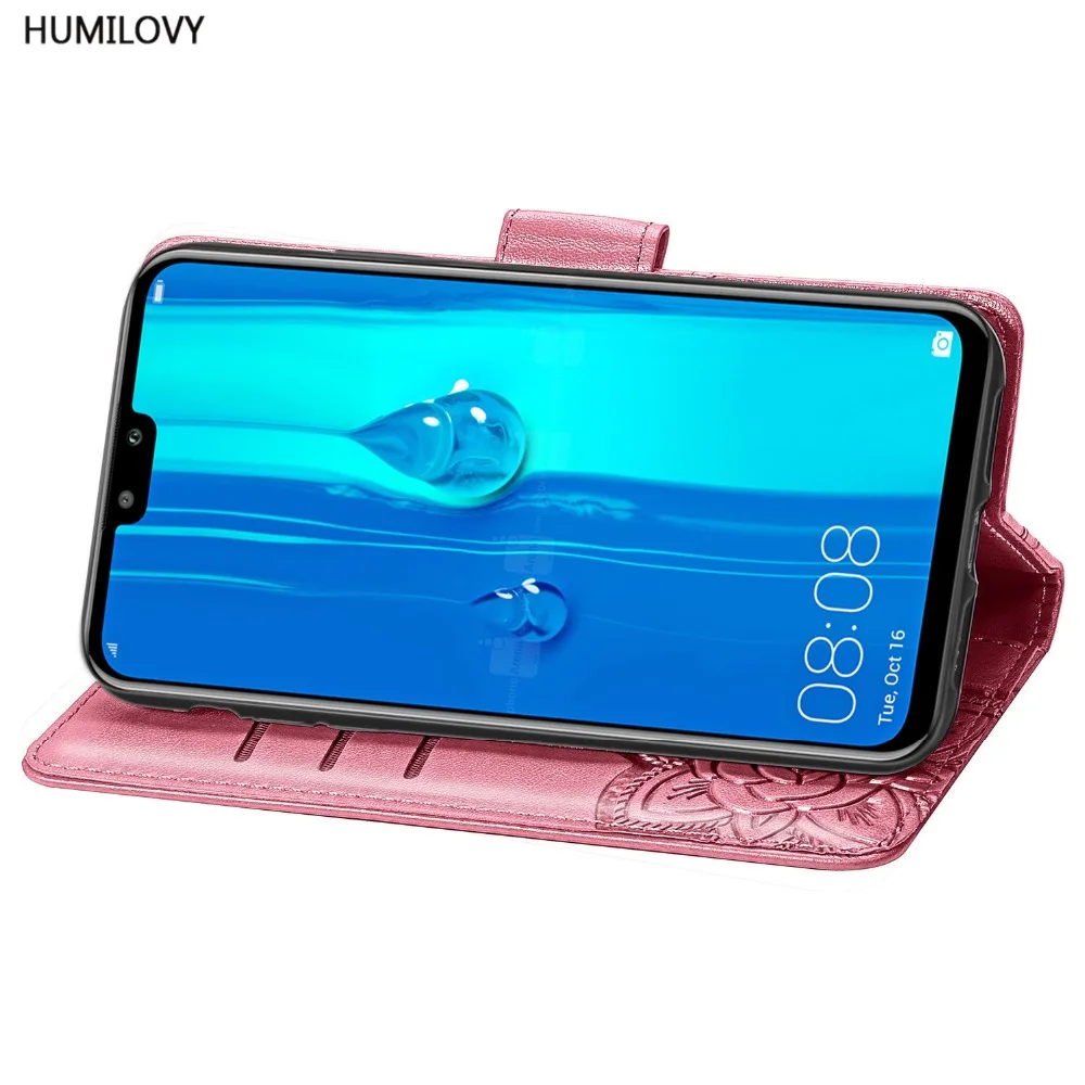 Для Huawei Y9 2019 чехол откидной Чехол-кошелек из искусственной кожи для Y 9 Y92019 JKM-LX1 |