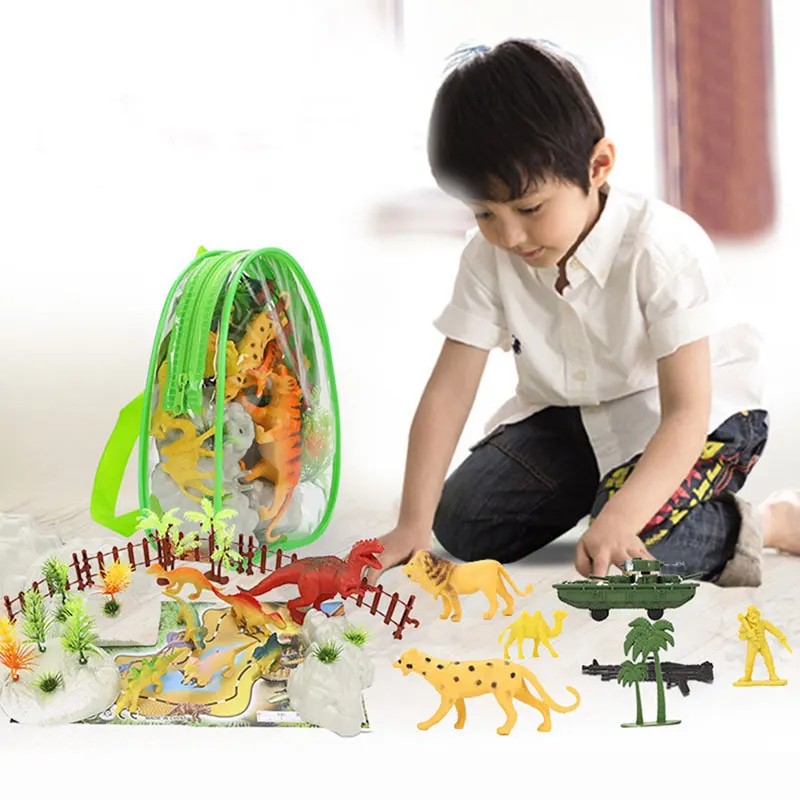Набор из 2 развивающих игрушек мировая война симуляция динозавров животных