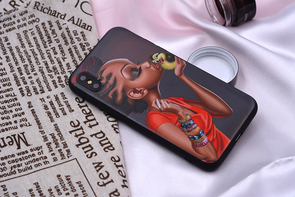 Чехол для iPhone 11 Pro, чехол для iPhone 5, 5S, 6, 6 S, 7, 8 Plus, X, XS, Max, чехол для африканских девочек, чехол для iPhone 7, мягкий ТПУ для iPhone XR, чехол
