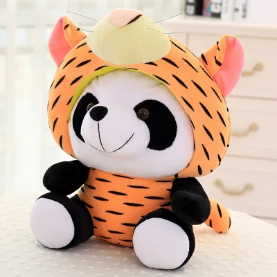 Kawaii милые плюшевые игрушки мягкие животные Маленькая подушка плюшевые мягкие игрушки для детей Детская игрушка кукла 12 китайские зодиаки кукла Панда Свинья - Цвет: 20cm tiger