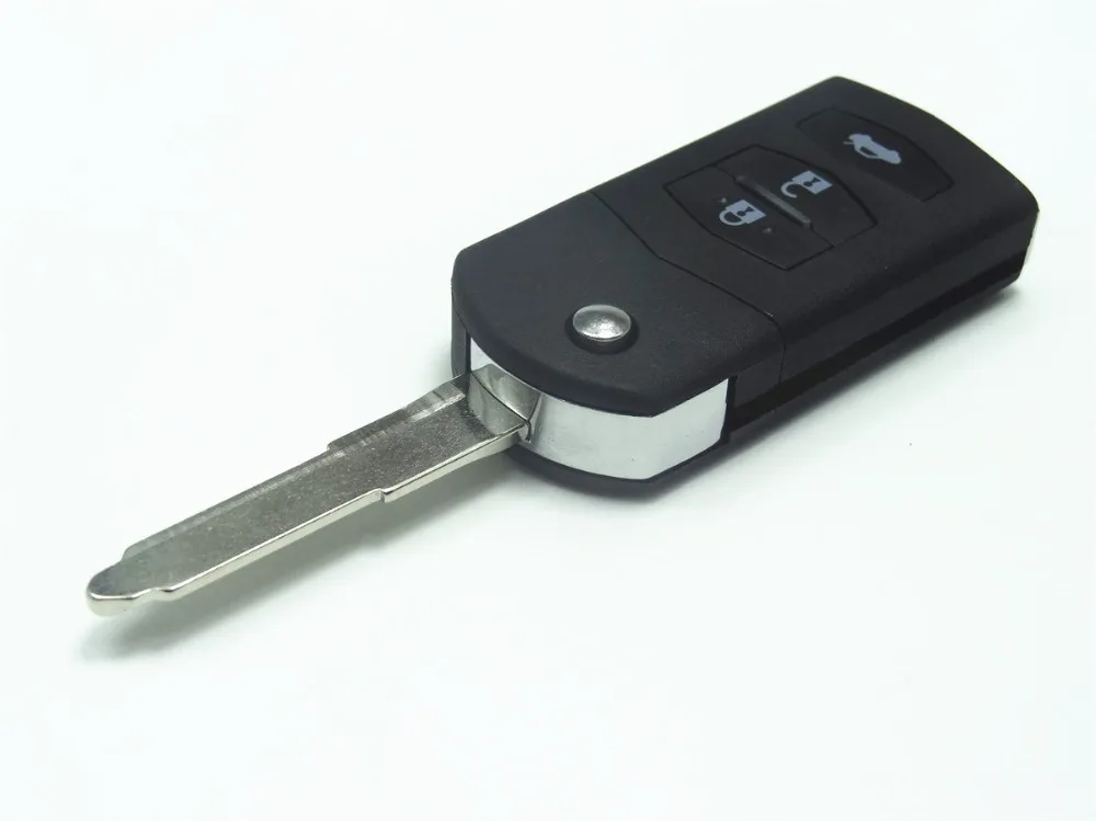 AUTEWODE 3 кнопки Замена флип пульт дистанционного ключа чехол оболочка для Mazda