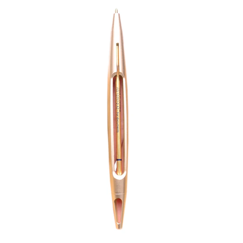 

New Designed Gold Color Aluminum Alloy Ball Point Pen Birth Day Gift Pen