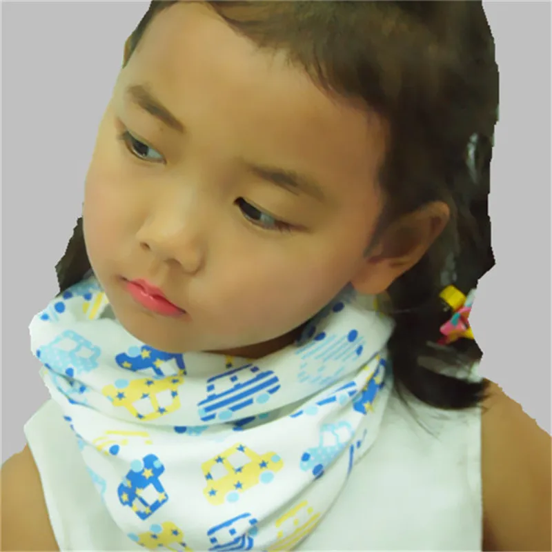 Новинка 2020 года Зимний хлопковый Детский шарф в горошек с изображением совы