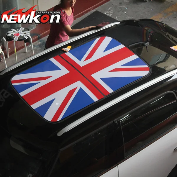 Стильная наклейка Mini Cooper union jack на крышу автомобиль виниловый Графический стикер