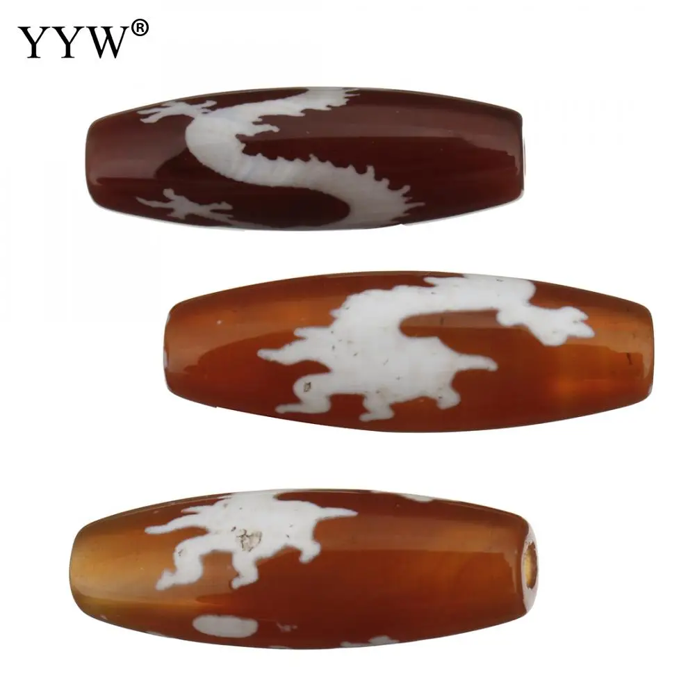 

Natural Tibetan Agata Onyx Dzi Beads Hot Style Three-Claw Dragon Dracon Chinese Style Vintage Beads Jewelry Bead 30x10x10mm