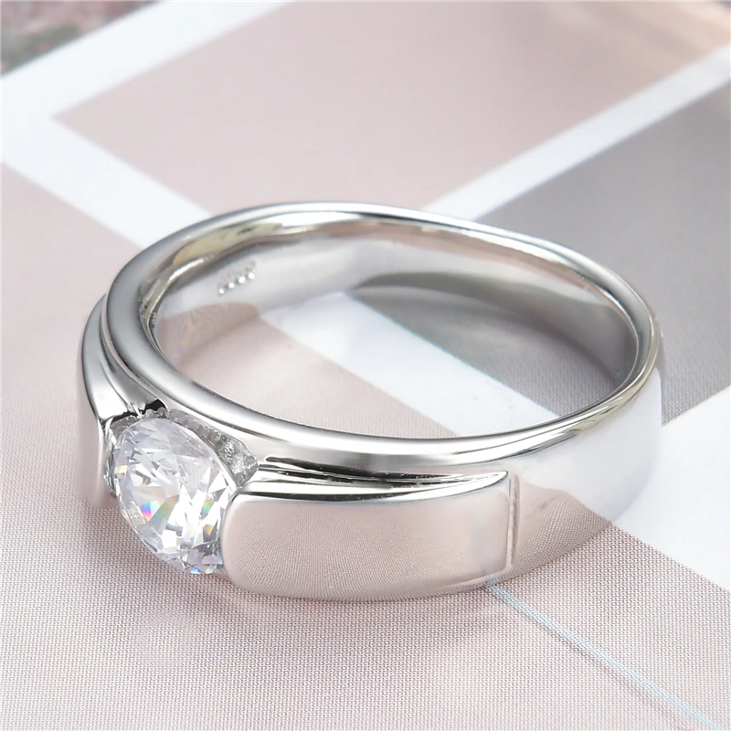 Новые широкие кольца из стерлингового серебра 925 пробы с фианитами Модные