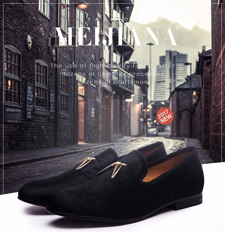 Новые золотые металлические фирменные зуб акулы ручной работы Мужская бархатная обувь мужские свадебные и вечерние Лоферы мужские размеры США 6-13
