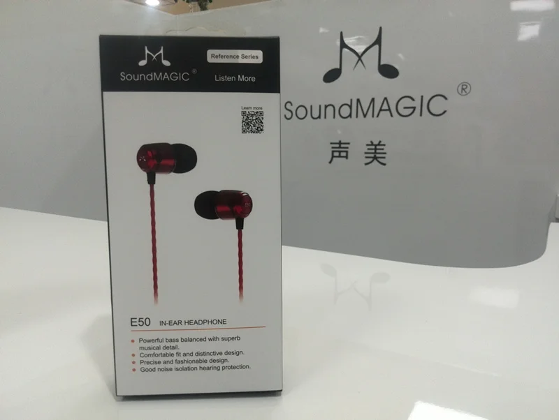 SoundMAGIC E50 Super Bass Sound High fidelity stereo HIFI наушники вкладыши черные красные золотые цвета
