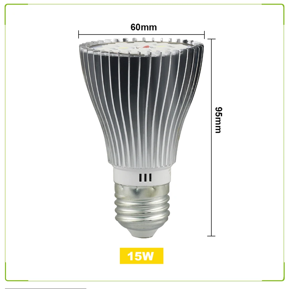Светодиодная лампа для выращивания растений E27 5730SMD 10 Вт 15 Вт 25 Вт 45 Вт полный спектр фитолампы для растений цветок ламповый аквариум сеялка садоводства фитолампа палатка гроубокс гроутент