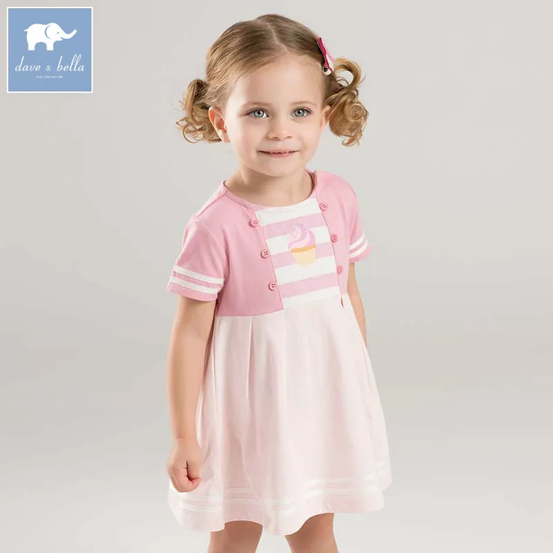 Dave bella baby girls dress children princess clothing toddler summer party wedding costumes kids gown DBF7098 | Детская одежда и