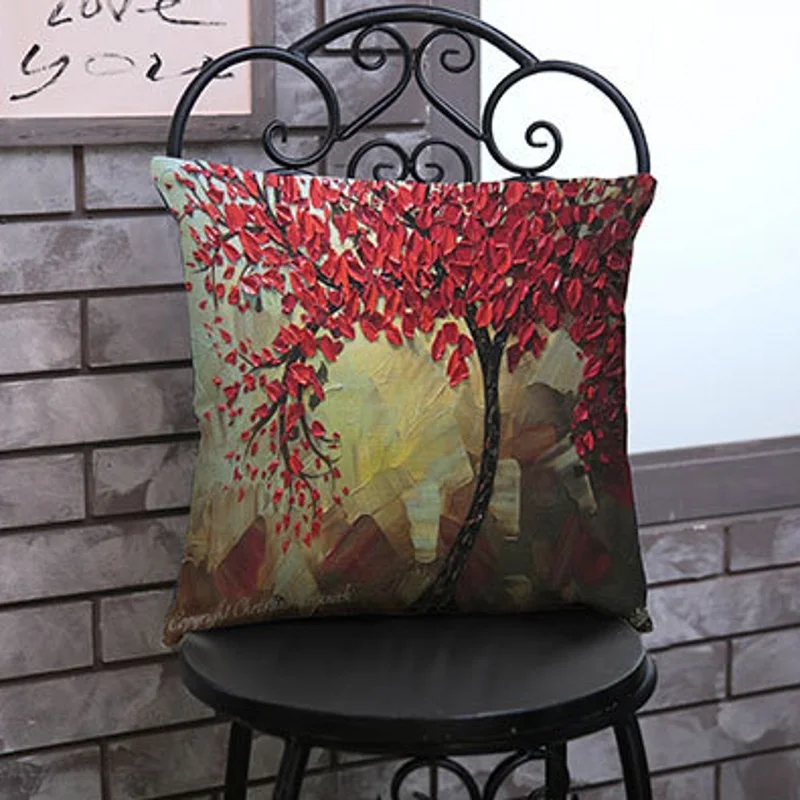 Декоративная наволочка из хлопка и льна 45x45 см|cushion cover|decorative cushion coversdecorative pillow covers