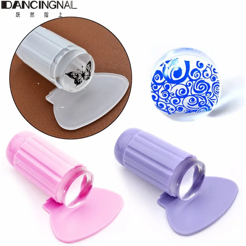 1 компл. 2 8 см Φ штамповочный принтер прозрачная Желейная штамповка пластина