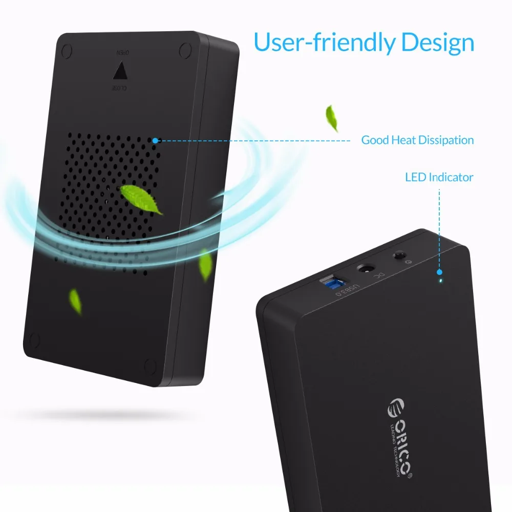 Корпус жесткого диска ORICO 3 5 дюйма Sata 0 к USB инструмент для хранения HDD поддержка UASP