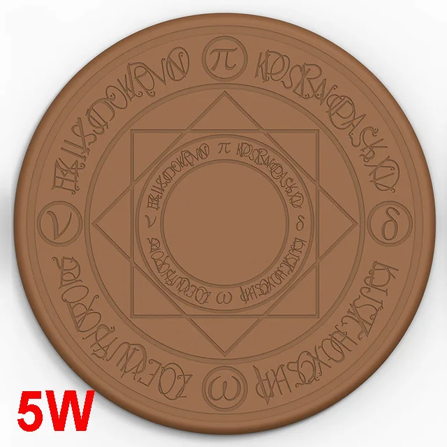 5W Brown Qi 5 Вт/10 Вт Волшебная Универсальная беспроводная зарядка Быстрая зарядка для iPhone samsung Xiaomi - Цвет: 5W Brown