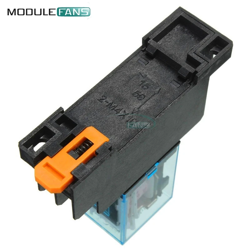 Катушка питания реле 12 В DC миниатюрное DPDT 8 Pins 10A 240VAC LY2 JQX 13F с PTF08A Socket Base|dc dc|base socketbase