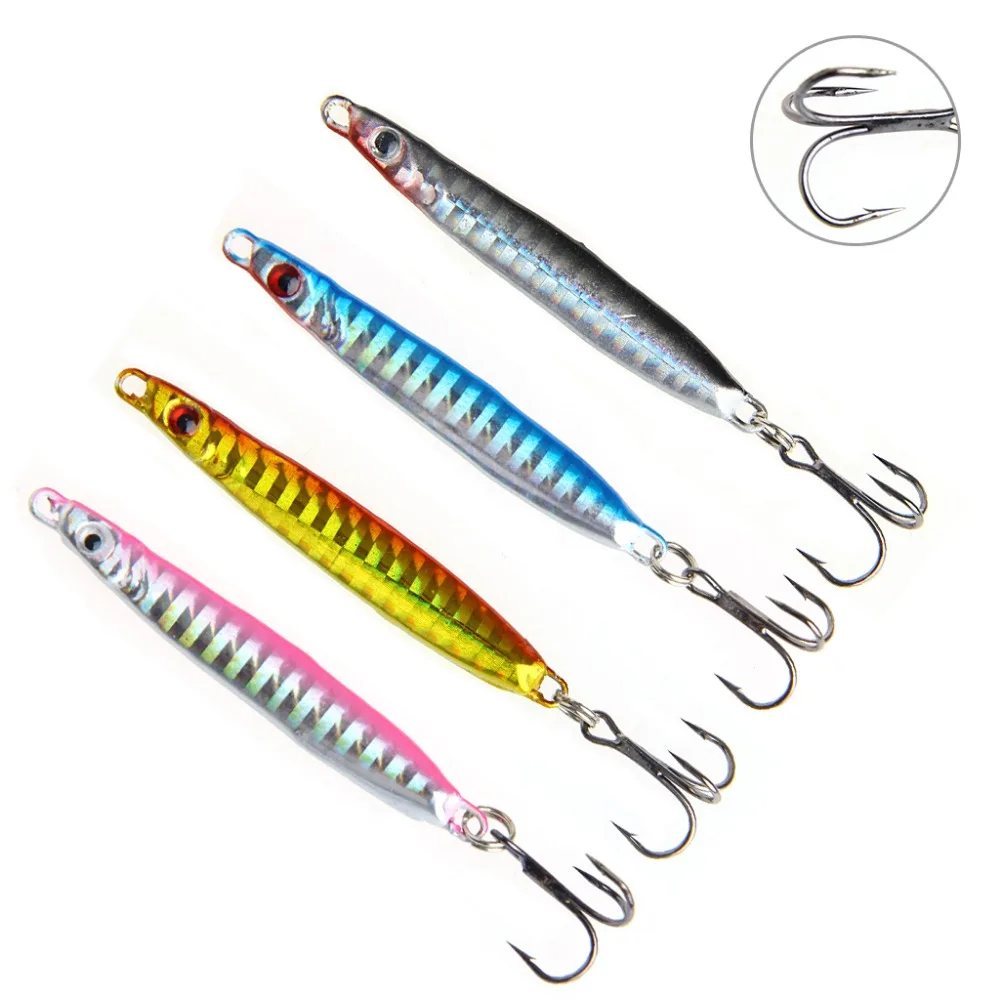 Металлическая приманка ложка 1 шт. 3 крючка 15 г для морской рыбалки|spoon bait|fishing