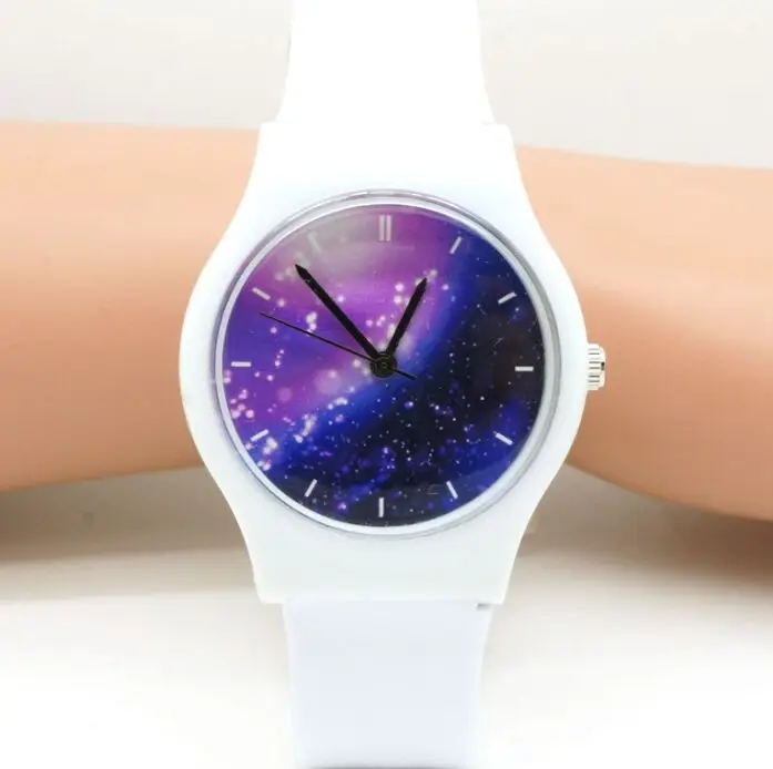 

willis waterproof Unisex watch Women Men Starry Sky Space kids Watch Little Star Wristwatch Special Birthday Gift 10color Y15