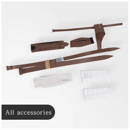 accessories Фильм Звездные войны 9 подъем Скайуокера Рей Косплей Костюм Rey полный комплект одежда, костюм на Хеллоуин для женщин индивидуальный заказ - Цвет: accessories