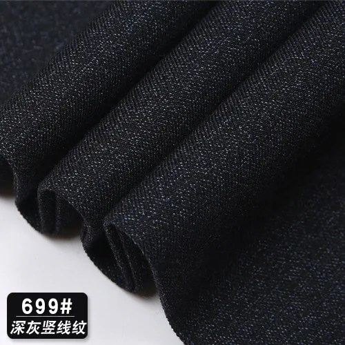 699 dark grey Высококачественные модные утепленные мужские брюки классические деловые повседневные Прямые брюки свободный костюм брюки с высокой талией мужские брюки - Цвет: 699 dark grey
