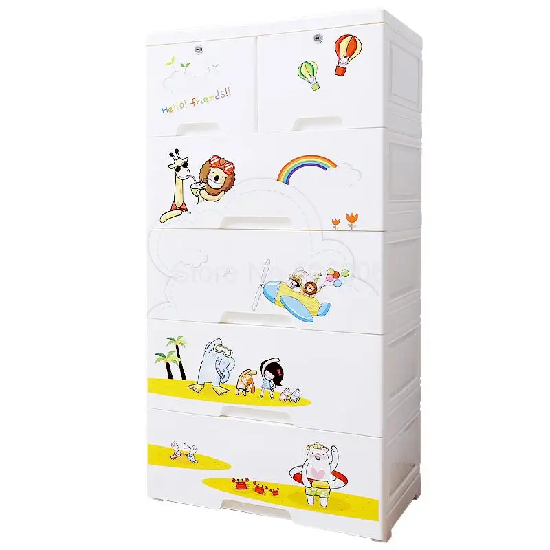 Шкаф для малыша детский шкаф хранения пластиковый ящик Детская комбинация
