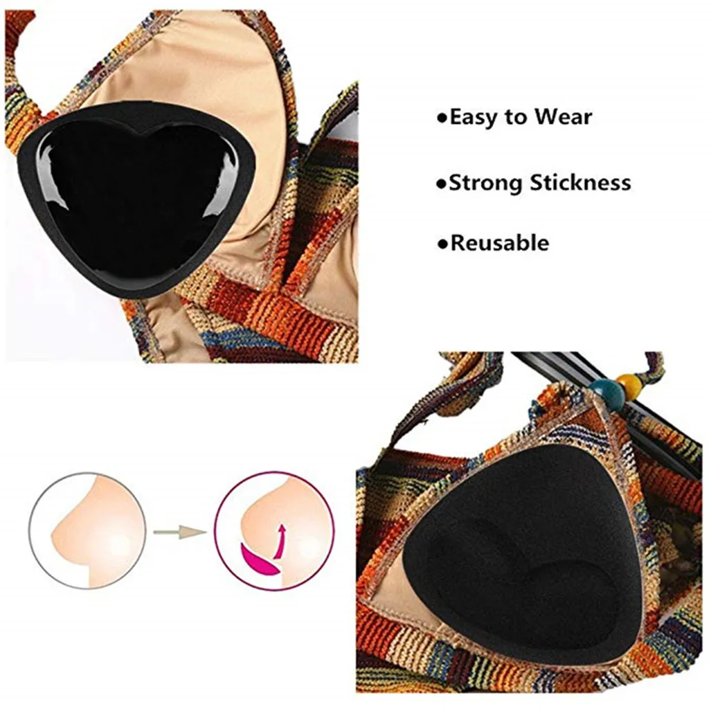Крышка для соски женщин подтяжка груди Push Up Pads купальник Аксессуары Силиконовый
