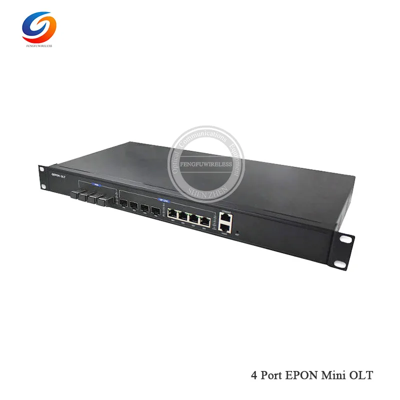 Оптовая продажа с завода 1G EPON 4 PON порта SFP модулем сетевой порт uplink ethernet olt OLT onu |