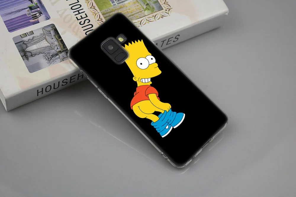 Горячая «Симпсоны» силиконовый чехол для samsung Galaxy A50 A30 A10 A40 A6 A8 плюс A20 E A5 A7 примечание 9 8 Модный чехол с принтом"