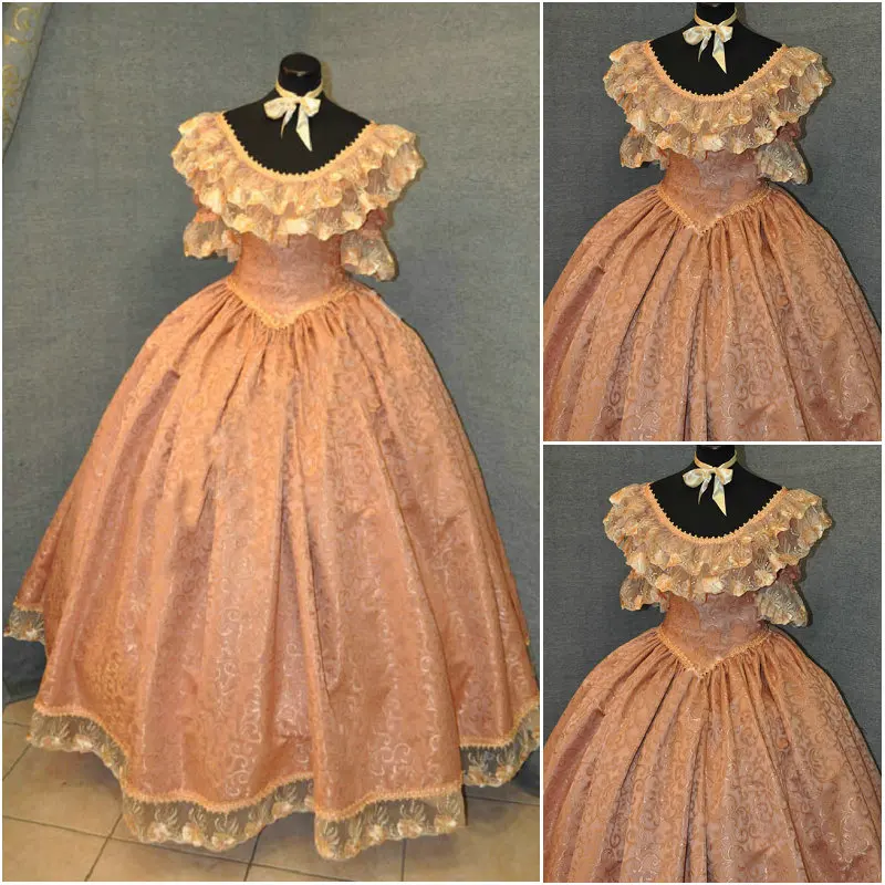 В продаже женское платье в викторианском стиле/стиле гражданской войны бальное