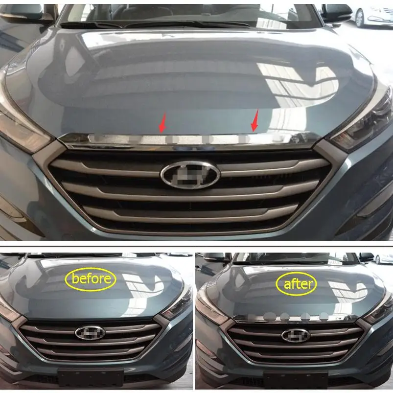Yimaautotrims накладка на переднюю и заднюю крышку багажника для задней двери Hyundai Tucson