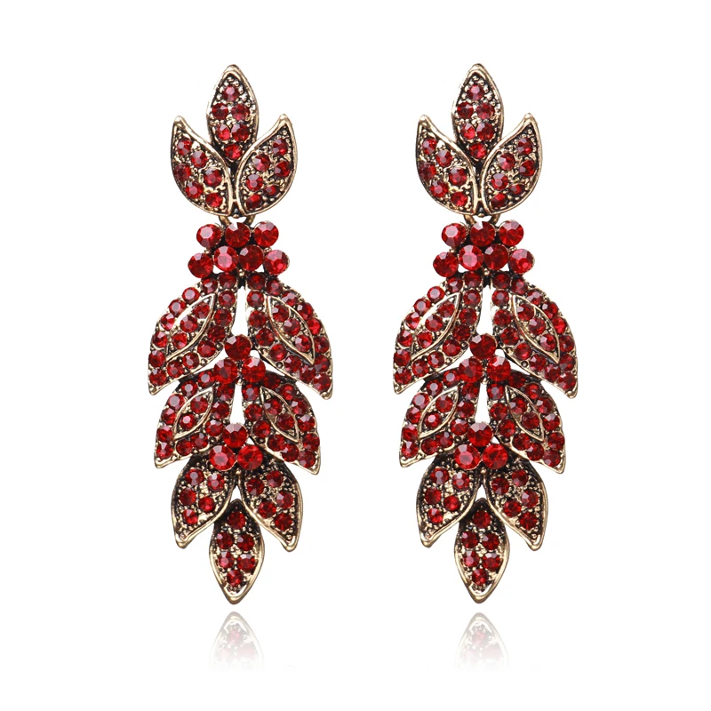 Роскошные серьги Bestessy Стразы с кристаллами длинные серьги-капли большие