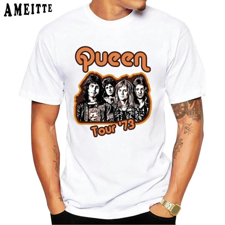 Футболка Freddie Mercury The queen Band Art, Мужская Хип-Хоп Ретро Рок хипстерская футболка, винтажные повседневные топы для мальчиков в стиле Харадзюку, Мужские футболки в стиле панк