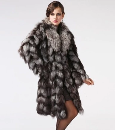 (TopFurMall) Роскошное Женское пальто из натурального Лисьего меха зимнее женское