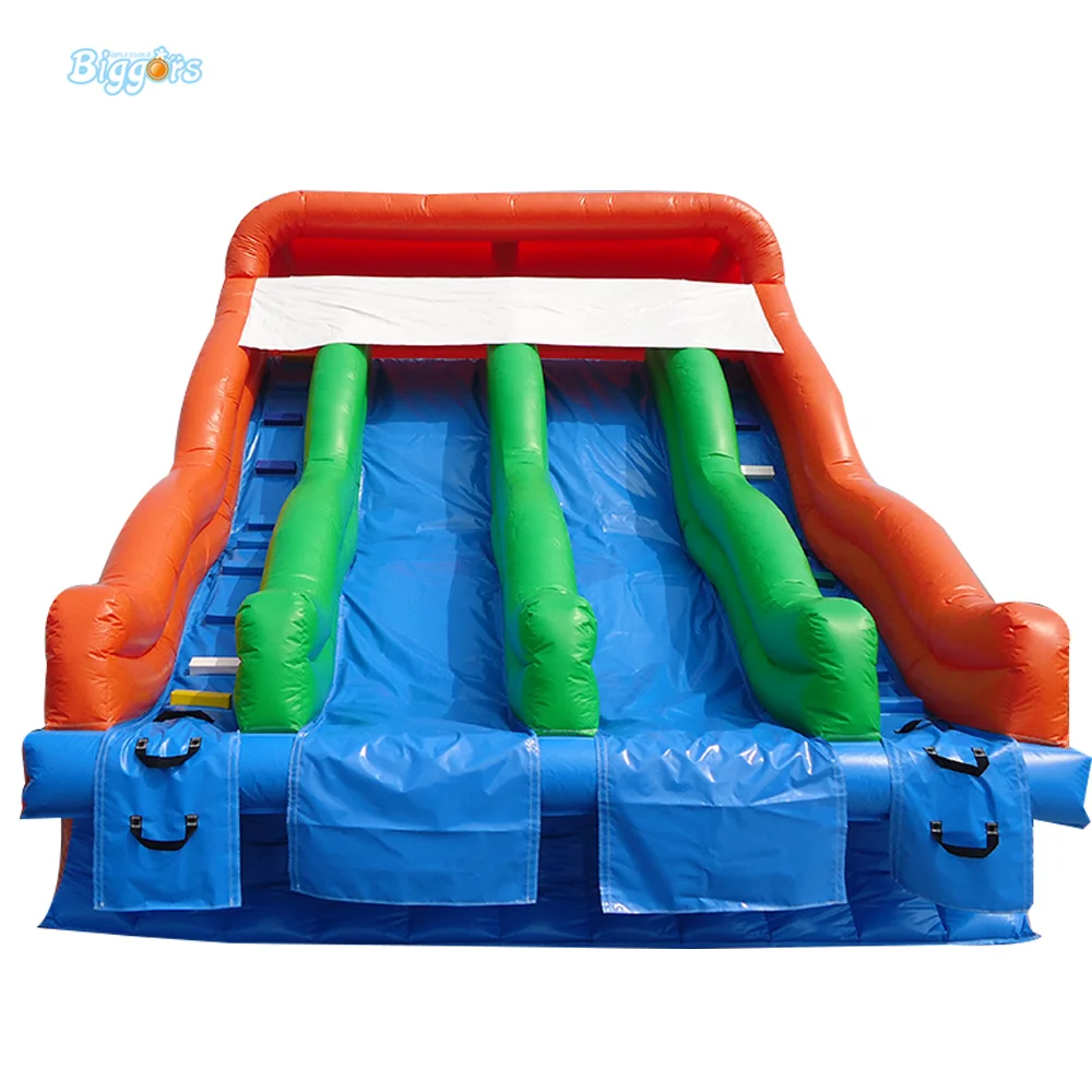

Commercial PVC Inflatable Pool Slide Double Lane Water Slide Karting Pool For Sale