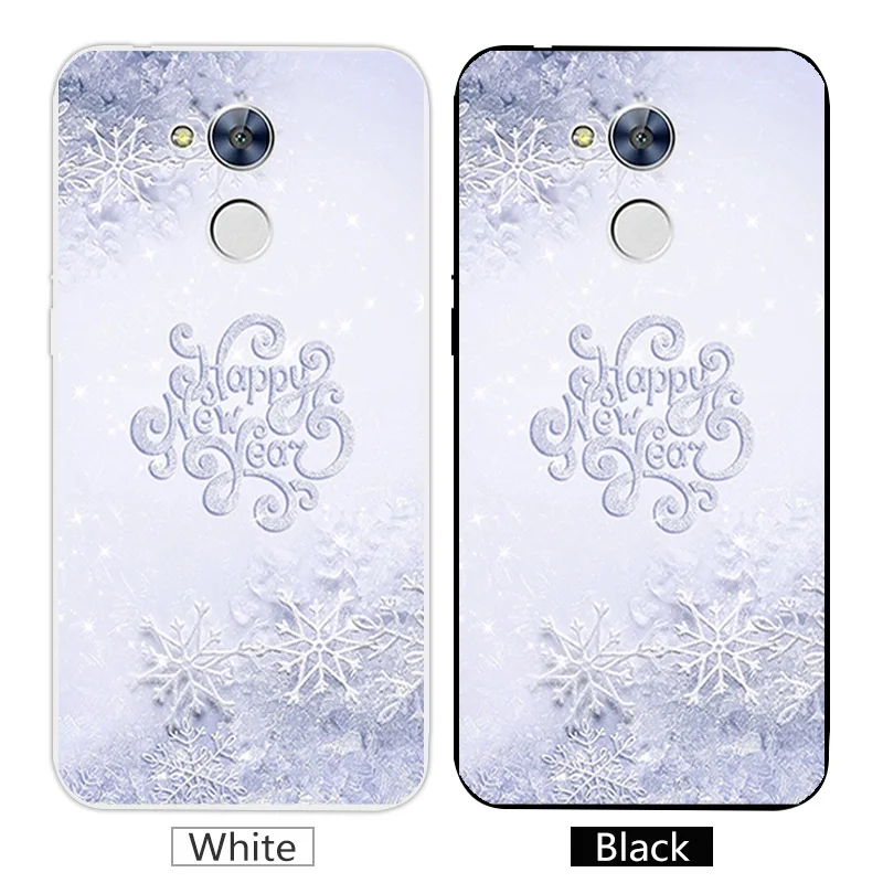 Silicone TPU Merry Christmas Phone Cases For Huawei Honor 6A 5.0 inches Transparent for Ultra Thin Back Matte Covers |