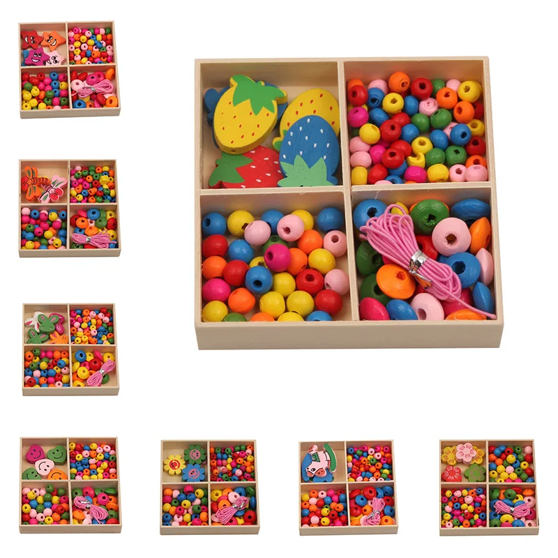1 коробка деревянные бусины для бижутерии 9 см|Бусины| |