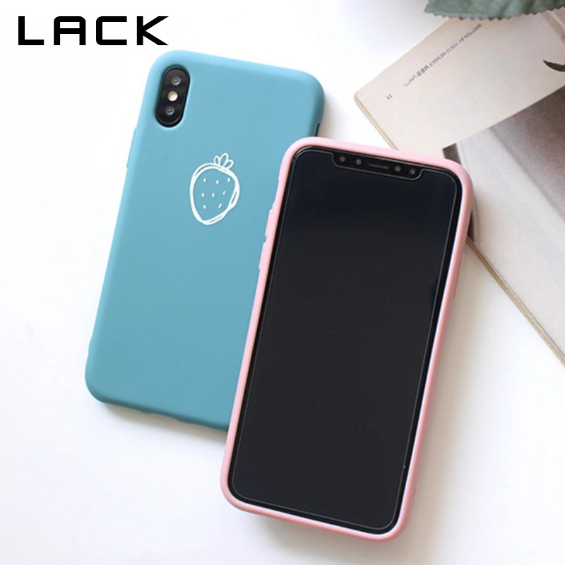 LACK Cartoon Fruits Strawberry Phone Case For iphone XS Max Cover Cute Soft TPU Couples Cases X XR 6 6S 7 8 Plus Capa |