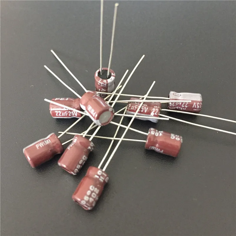 20 штук 22 мкФ 25 В NICHICON PW серии 5x7 мм низкий импеданс долгий срок службы 25V22uF Алюминий