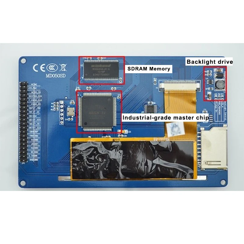 Оригинальный 5 0 дюйма для 51/AVR/STM32 800*480 TFT LCD модуль дисплей Сенсорная панель + SSD1963 |
