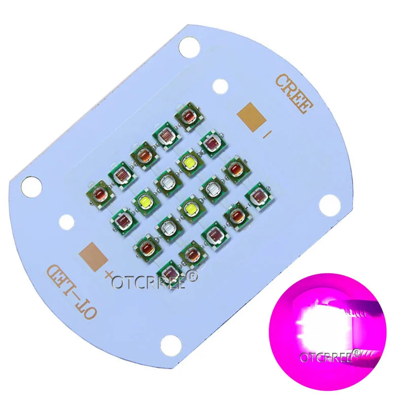 Светодиодная лампа на заказ 50 Вт 60 Cree XP E светодиодная для роста растений с